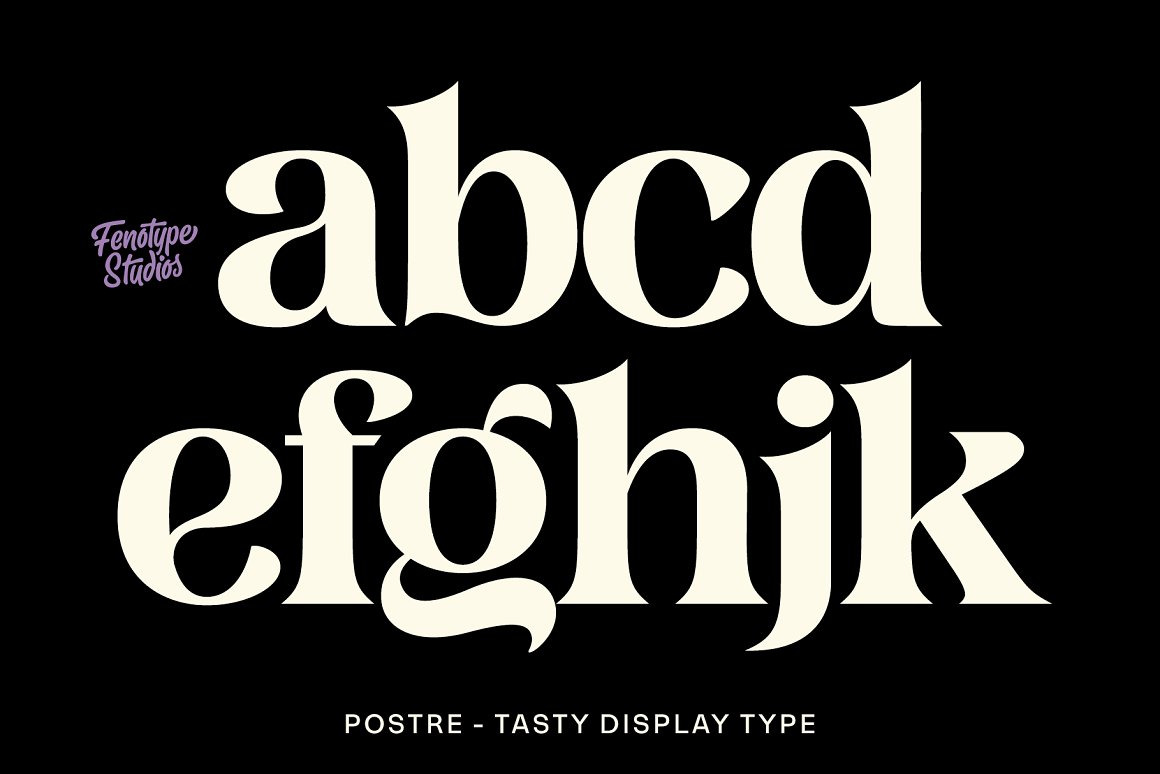 Postre -Stylish Serif Font