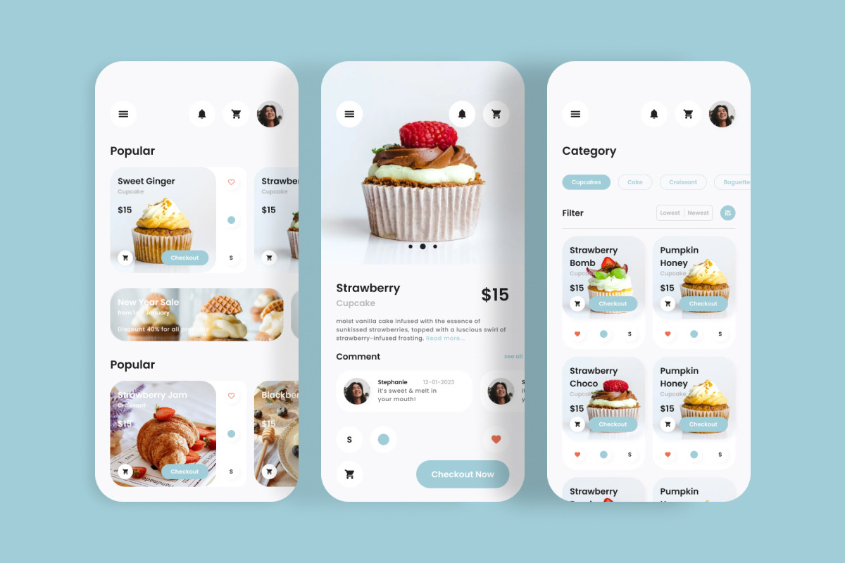OvenJoy - Bakery Shop Mobile App OvenJoy - Bakery Shop Mobile App