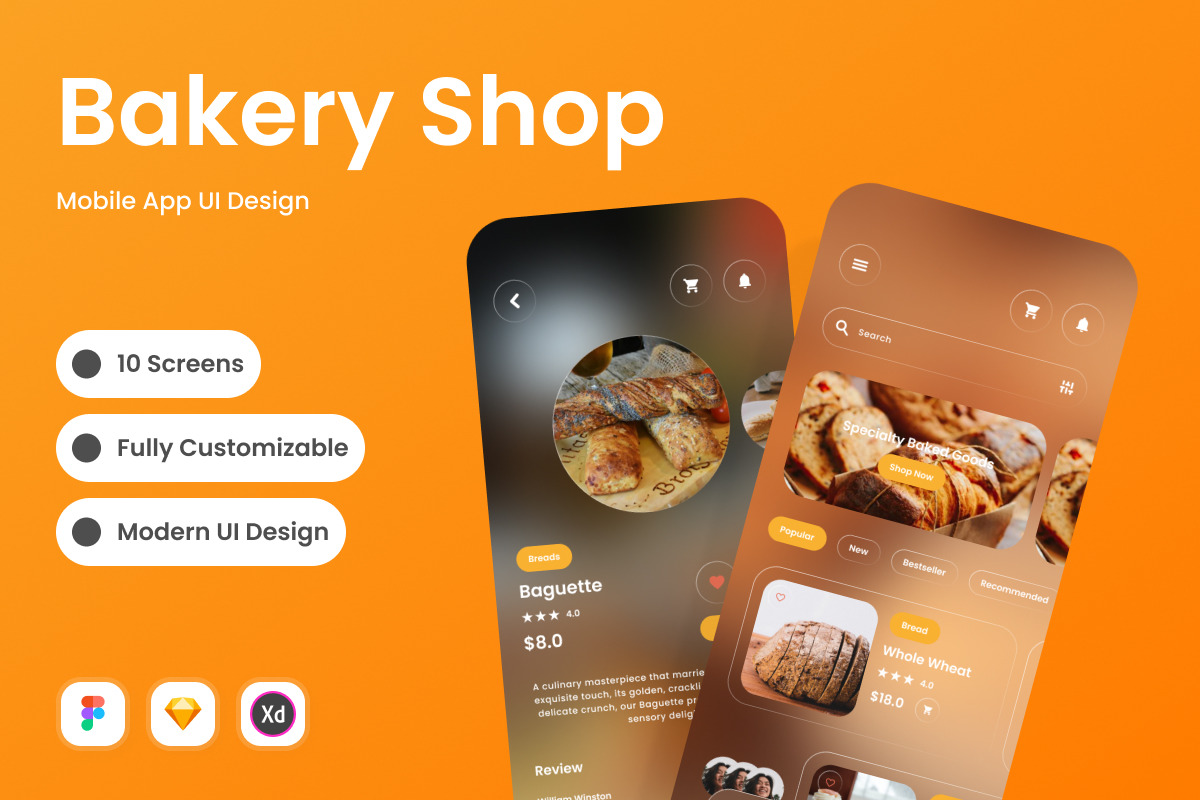 Patisserie - Bakery Shop Mobile App Patisserie - Bakery Shop Mobile App