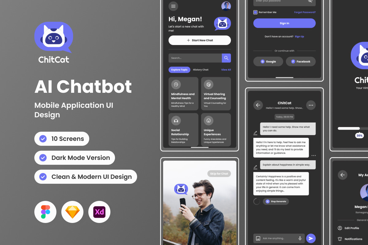 ChitCat - AI Chatbot Mobile App