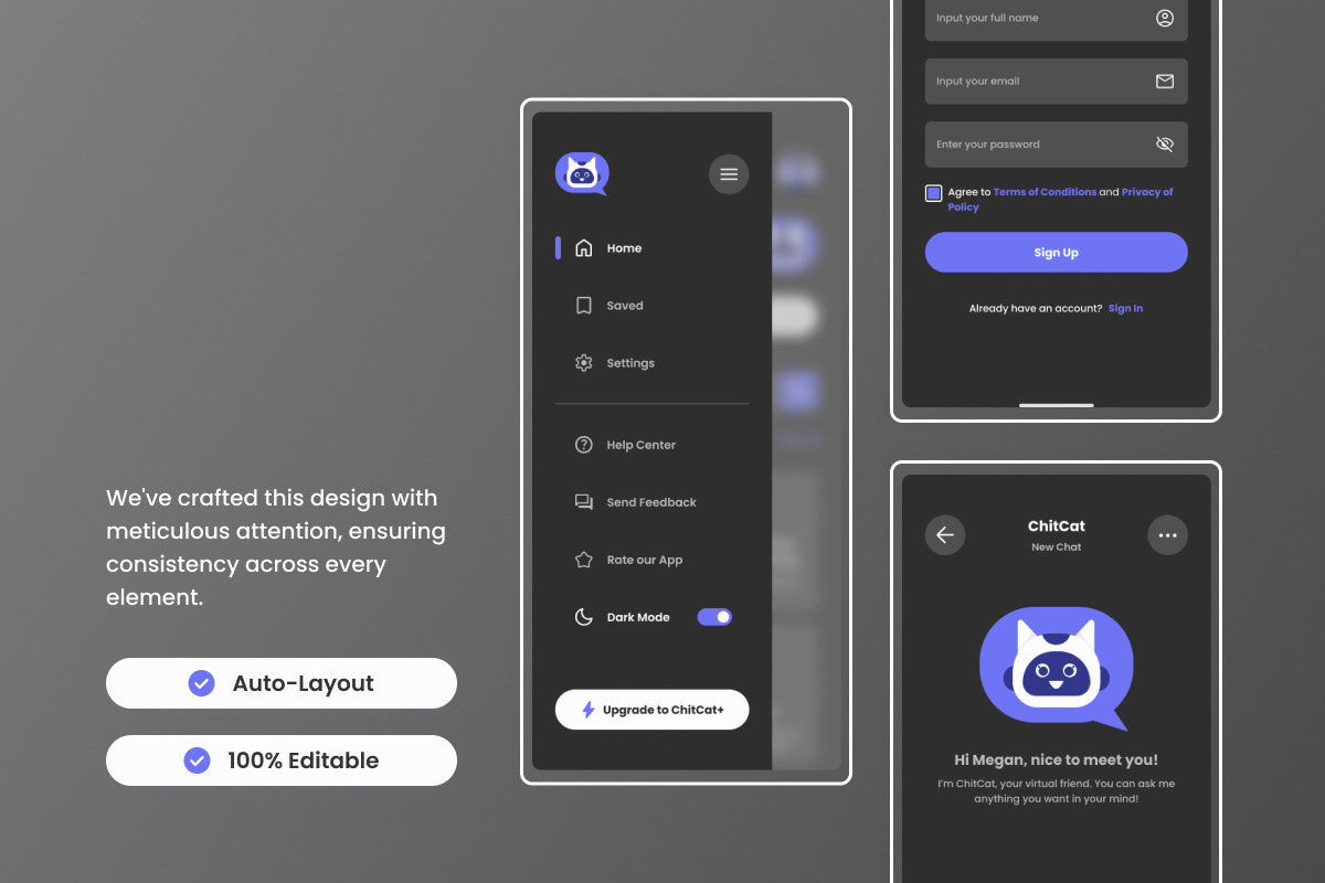 ChitCat - AI Chatbot Mobile App ChitCat - AI Chatbot Mobile App