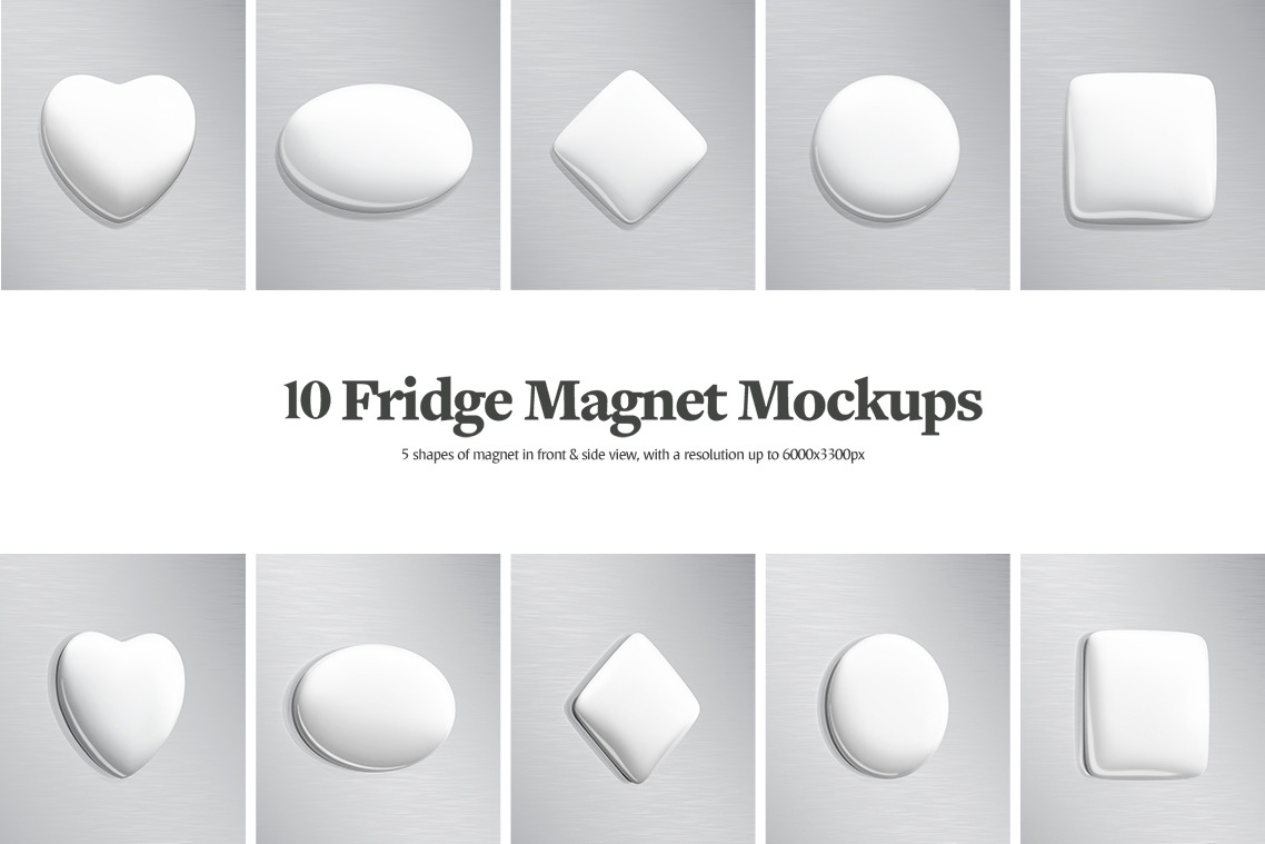 Fridge Magnet Mockups