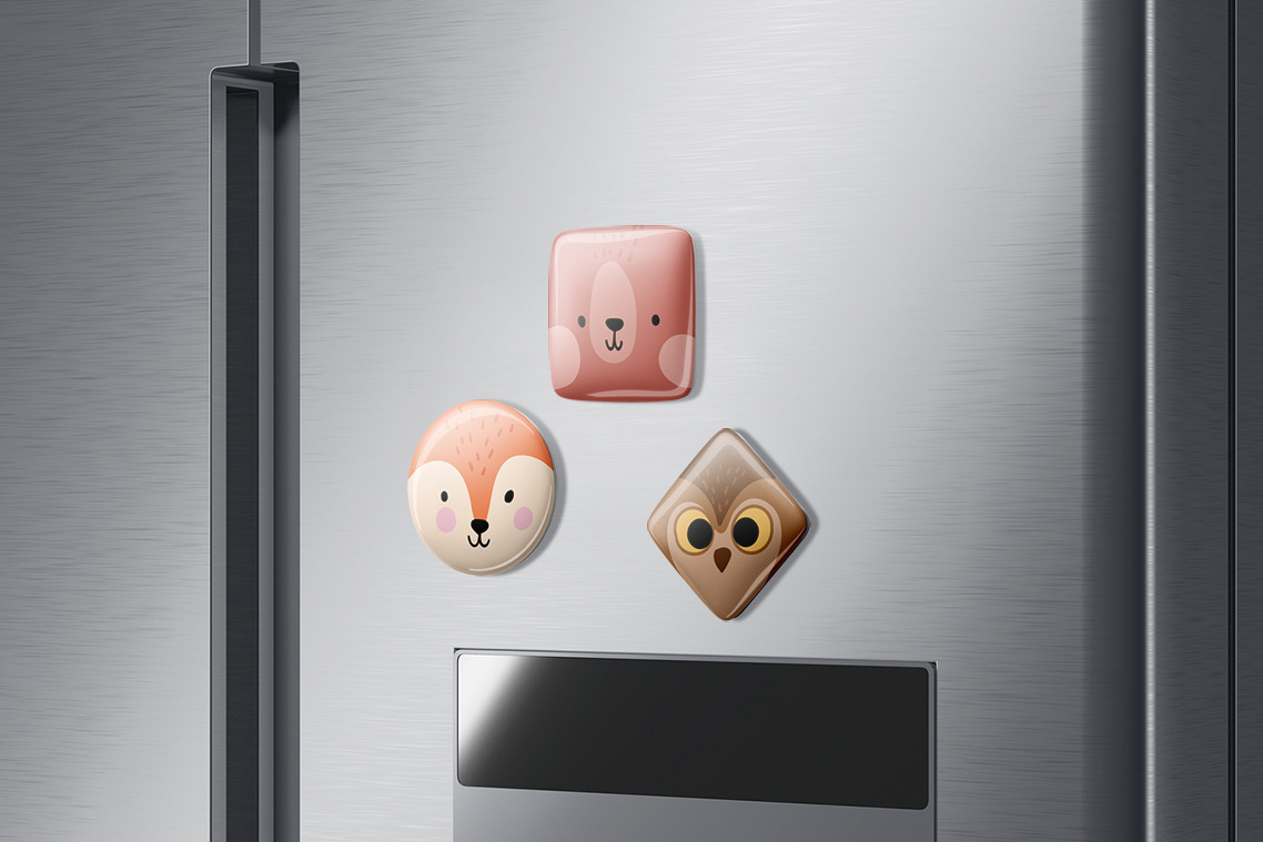 Fridge Magnet Mockups