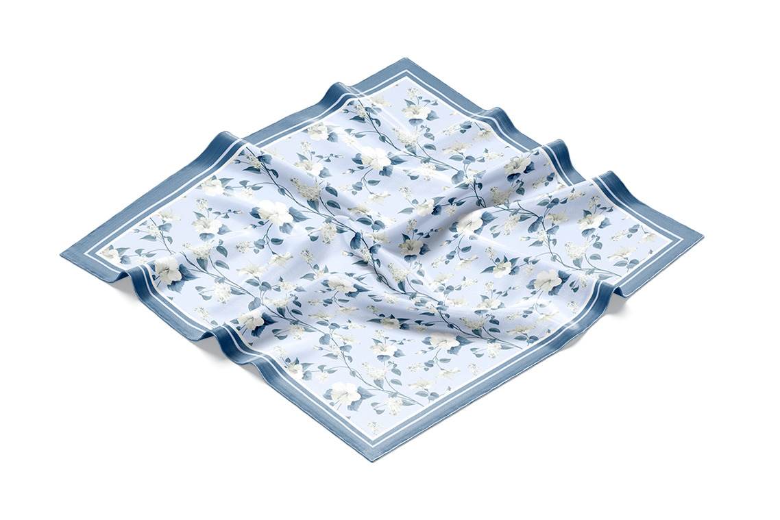 Wrapped Silk Scarf Mockups