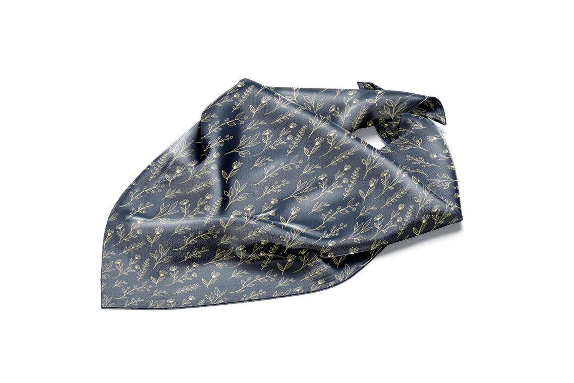 Wrapped Silk Scarf Mockups