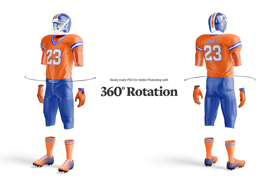 American Football Uniform Animated Mockup