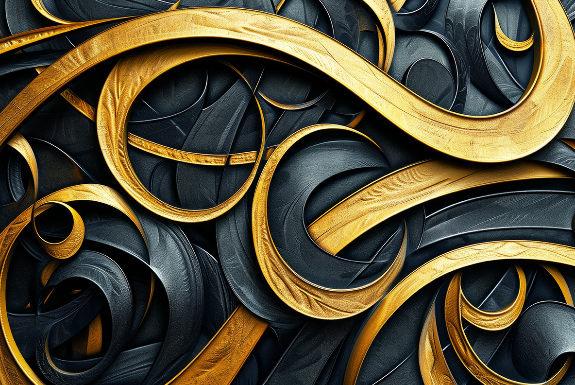 Art Nouveau Gold Patterns