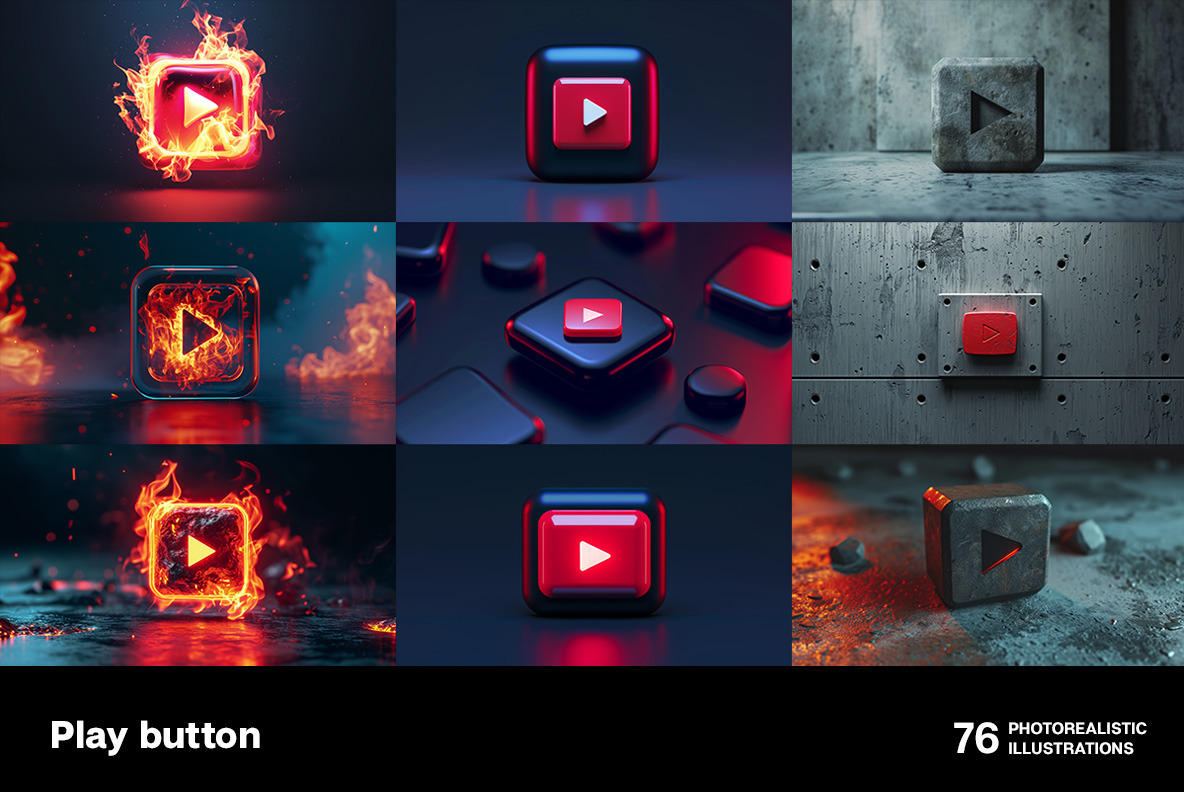 Play buttons Play buttons