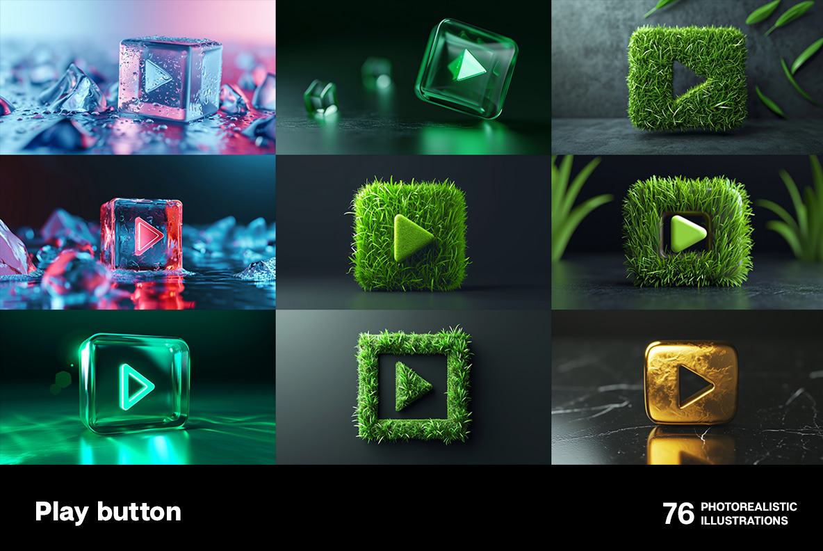 Play buttons Play buttons