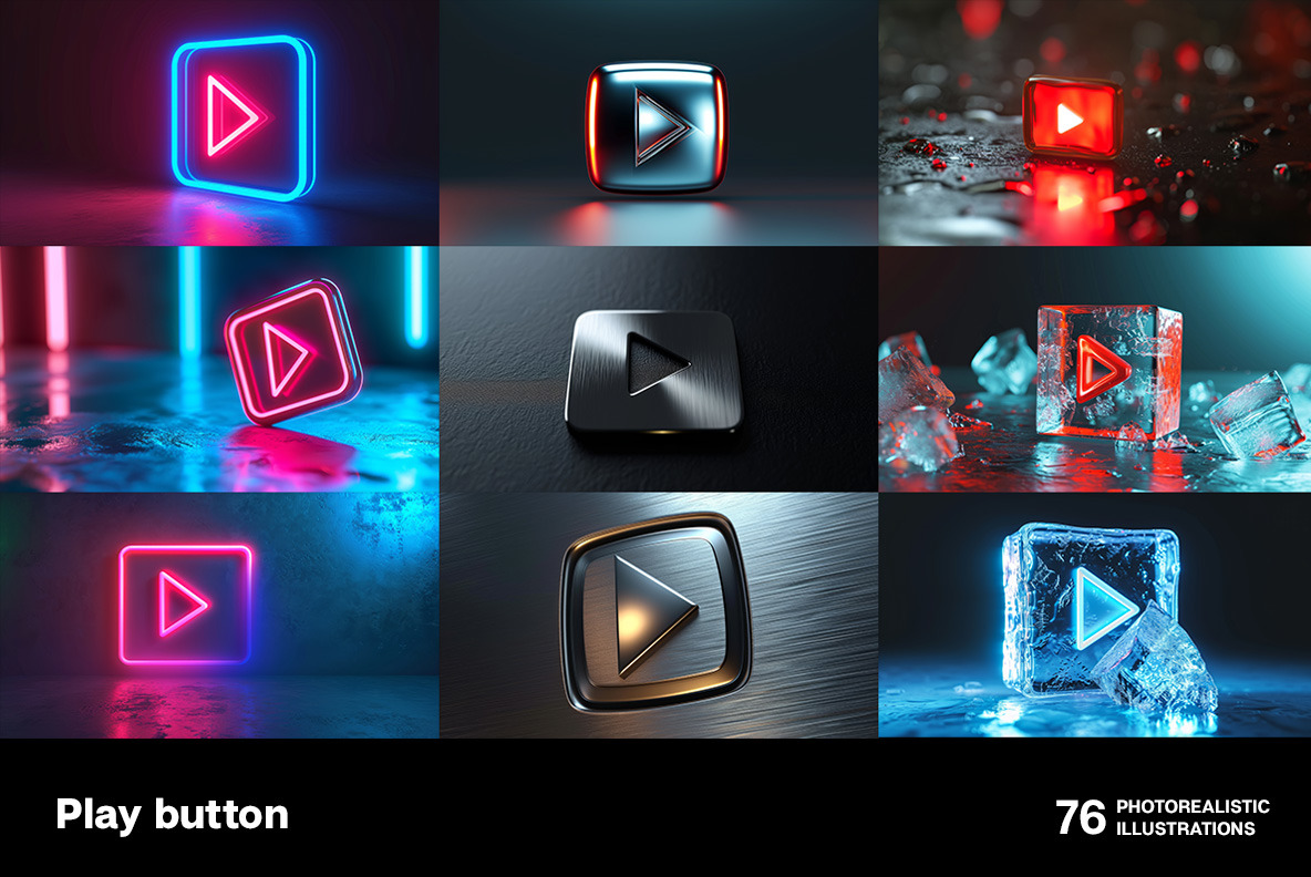 Play buttons Play buttons