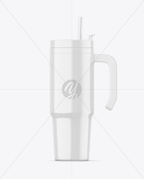 Glossy Thermo Cup Mockup