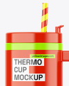 Glossy Thermo Cup Mockup