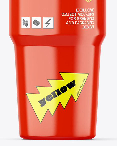 Glossy Thermo Cup Mockup