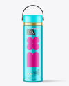 Metallic Vacuum Water Bottle Mockup