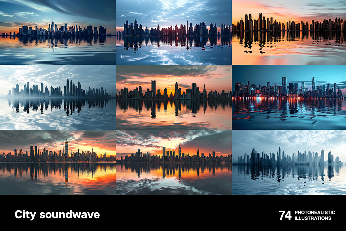 City sound waves City sound waves