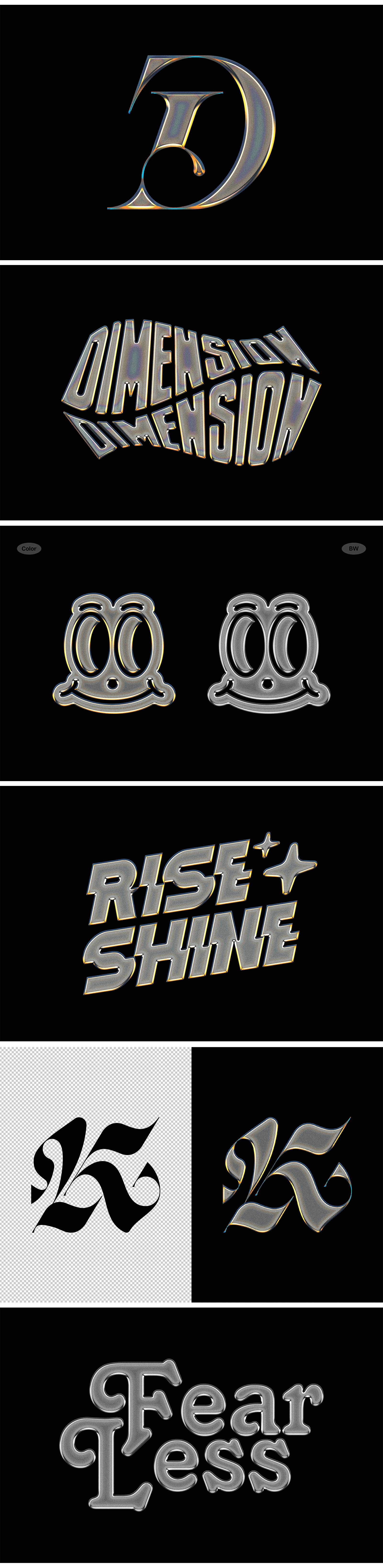 Glossy Chrome Logo Mockup Glossy Chrome Logo Mockup