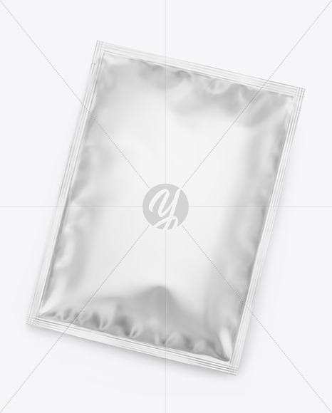 Matte Metallic Sachet Mockup