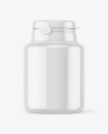 Glossy Plastic Jar Mockup