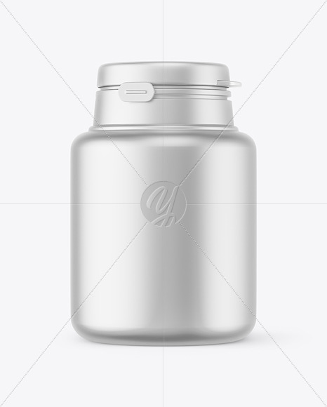 Matte Metallic Plastic Jar Mockup