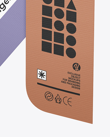 Textured Hanging Tag Mockup