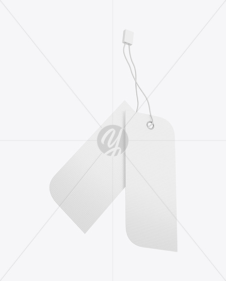 Textured Hanging Tag Mockup