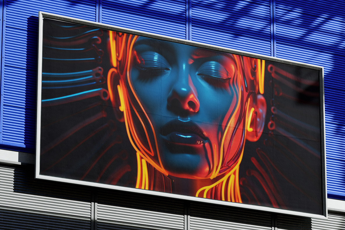 Neon faces Neon faces