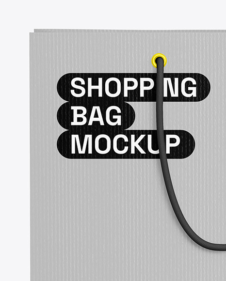 Textured Paper Shopping Bag Mockup