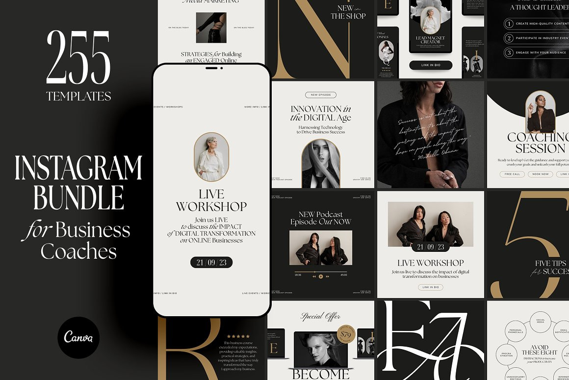 Business Coach Instagram Pack CANVA Business Coach Instagram Pack CANVA