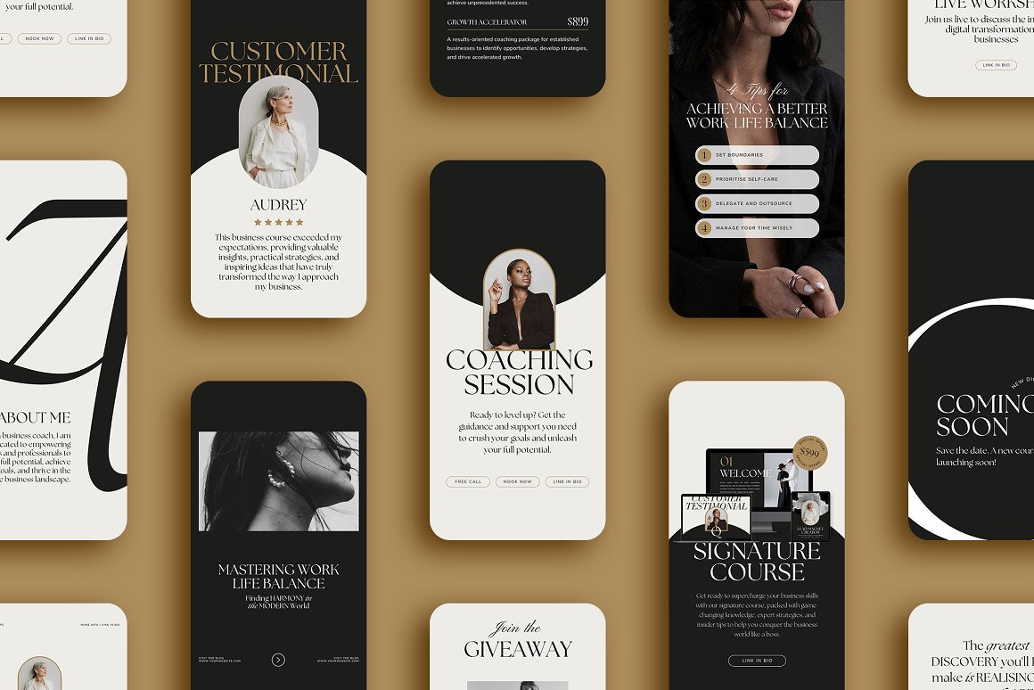 Business Coach Instagram Pack CANVA