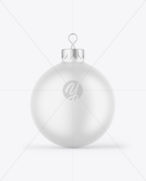 Matte Christmas Ball Mockup