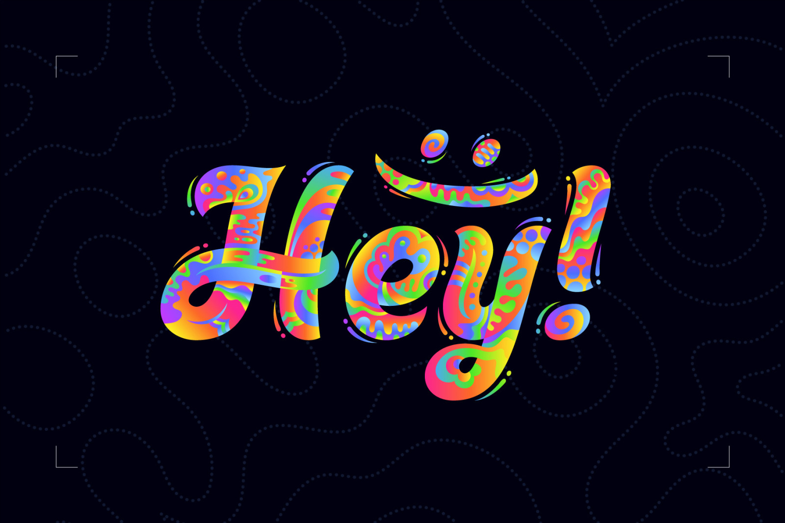 Vivid Corals — Color Vector Font Vivid Corals — Color Vector Font
