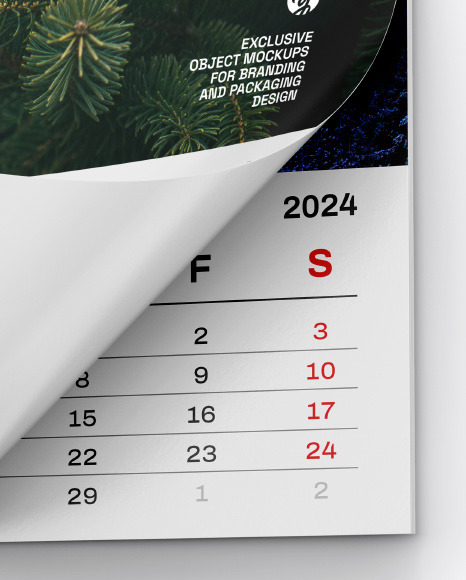 Wall Calendar Mockup