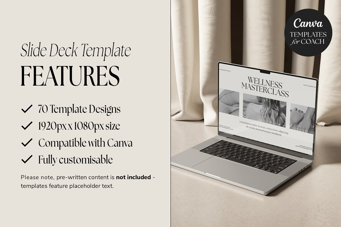 Wellness Coach Slide Deck CANVA Wellness Coach Slide Deck CANVA
