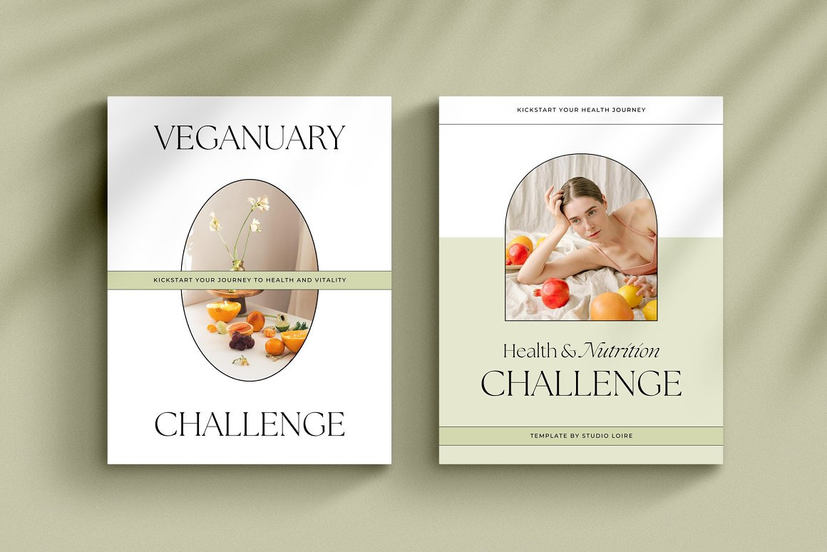 Health + Nutrition Challenge CANVA