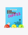 Box W/ Matte Coffee Capsules Mockup