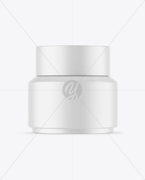 Matte Cosmetic Jar Mockup