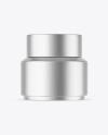 Matte Metallic Cosmetic Jar Mockup