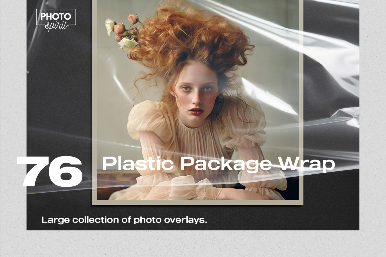 76 Plastic Package Wrap Effect Photo Overlays