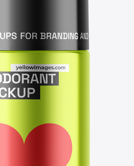 Metallic Deodorant Mockup