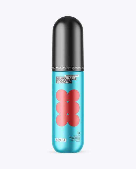 Matte Metallic Deodorant Mockup