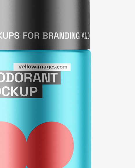 Matte Metallic Deodorant Mockup