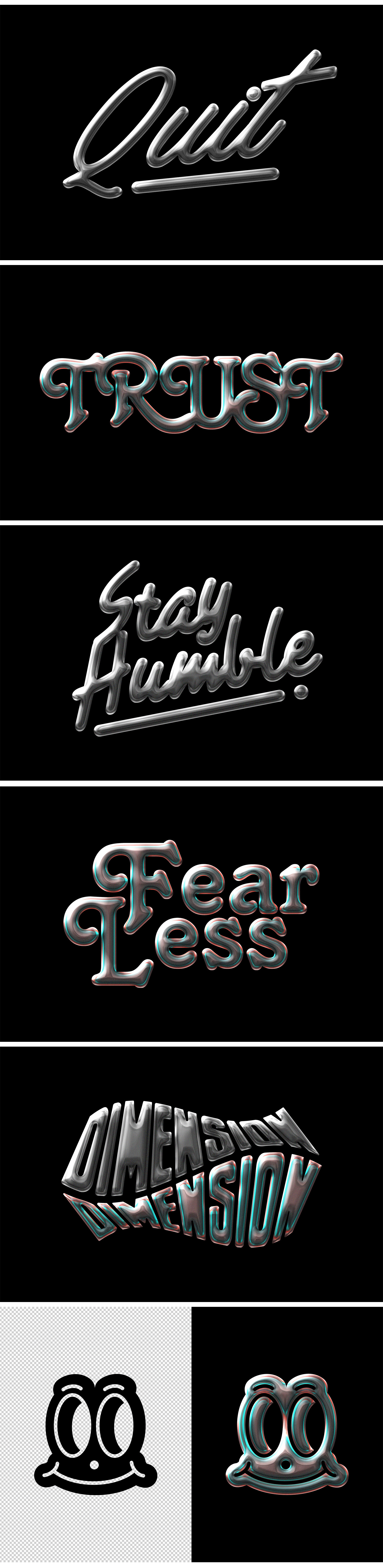 Chrome Text Effect Style Chrome Text Effect Style