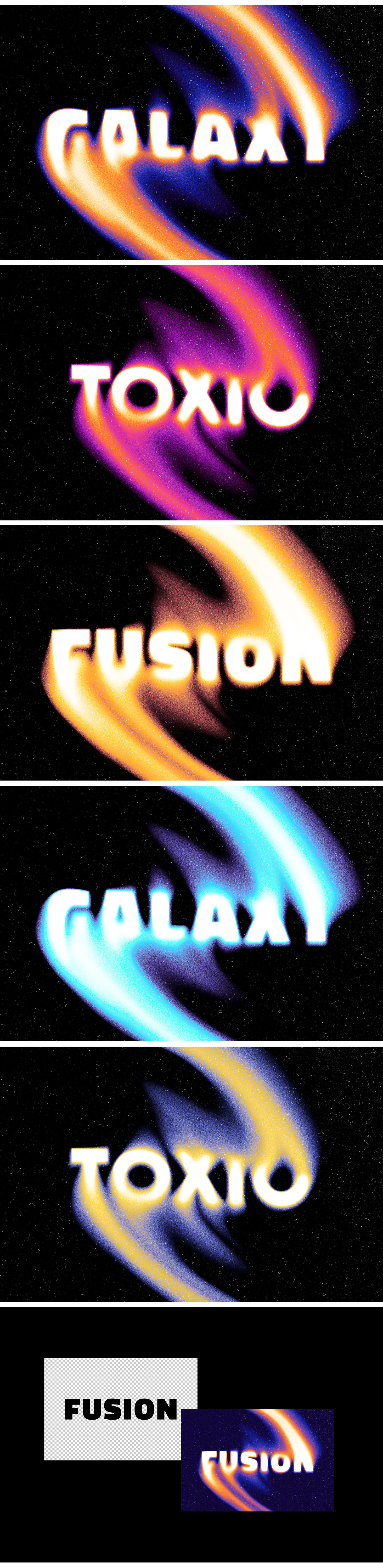 Fusion Text Effect