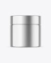 Metallic Cosmetic Jar Mockup