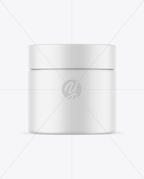 Matte Cosmetic Jar Mockup