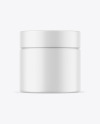 Matte Cosmetic Jar Mockup