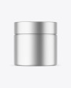 Matte Metallic Cosmetic Jar Mockup