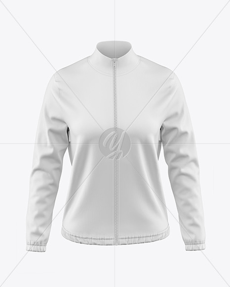 Long Sleeve Track Jacket Mockup – Front View.