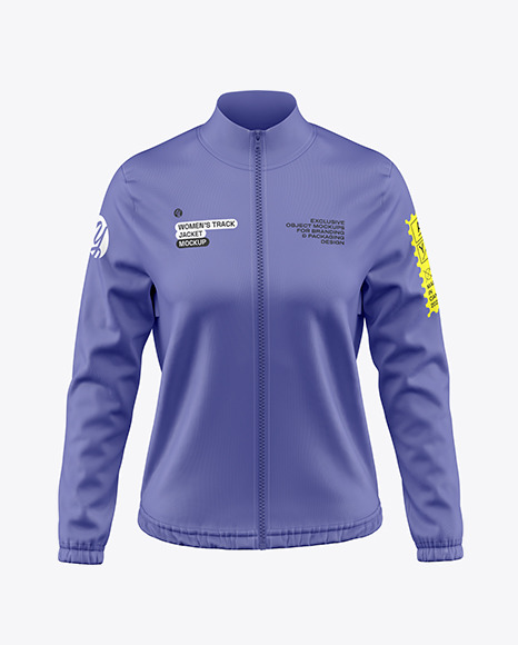 Long Sleeve Track Jacket Mockup – Front View.