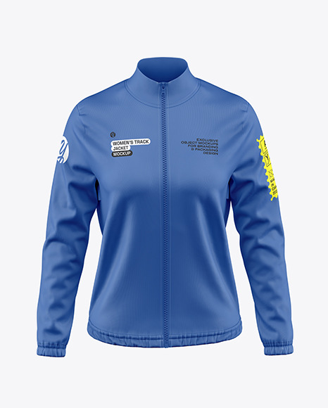 Long Sleeve Track Jacket Mockup – Front View.